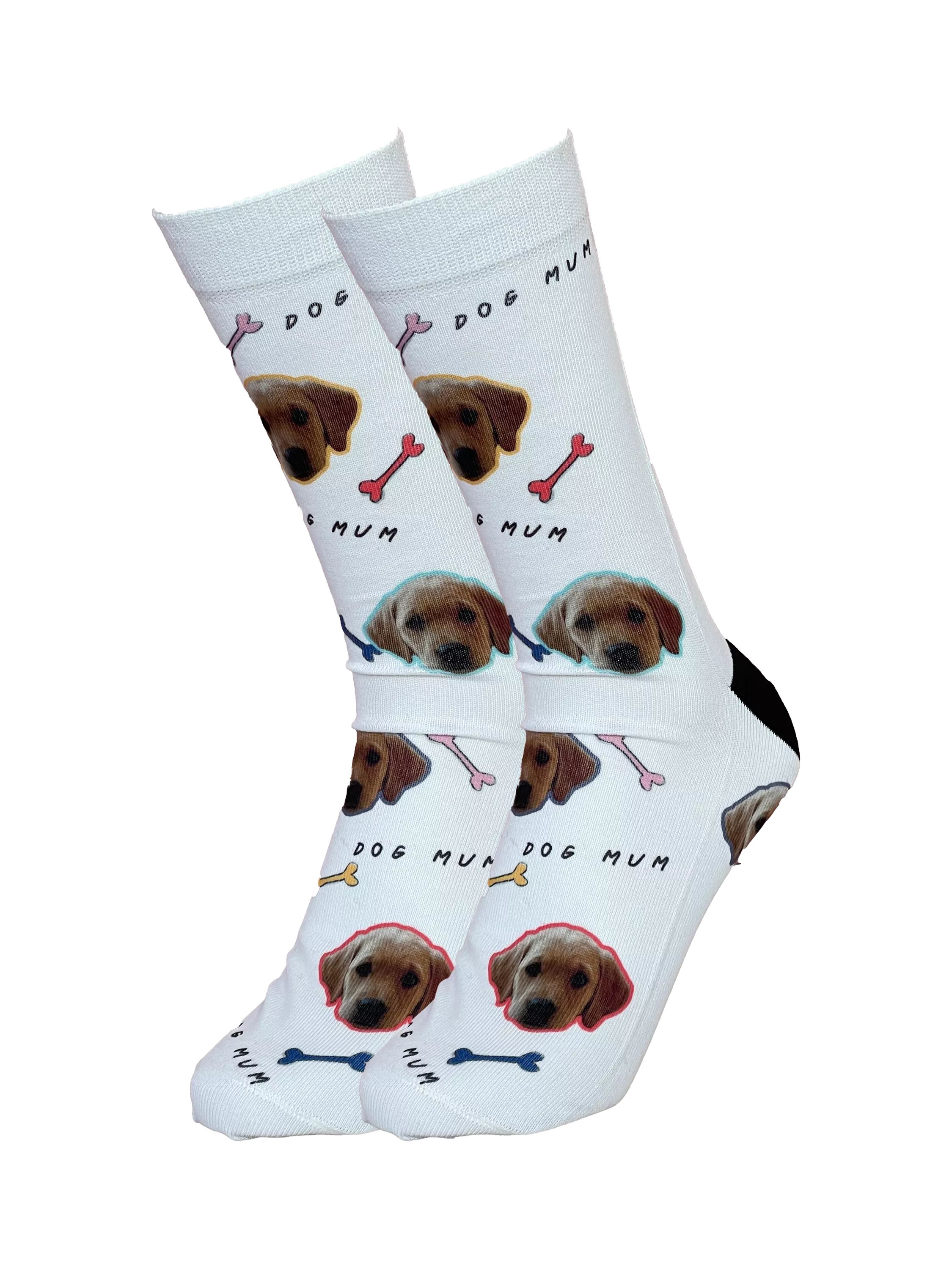 Solesmith personalised dog photo socks multicolour, imported from the UK