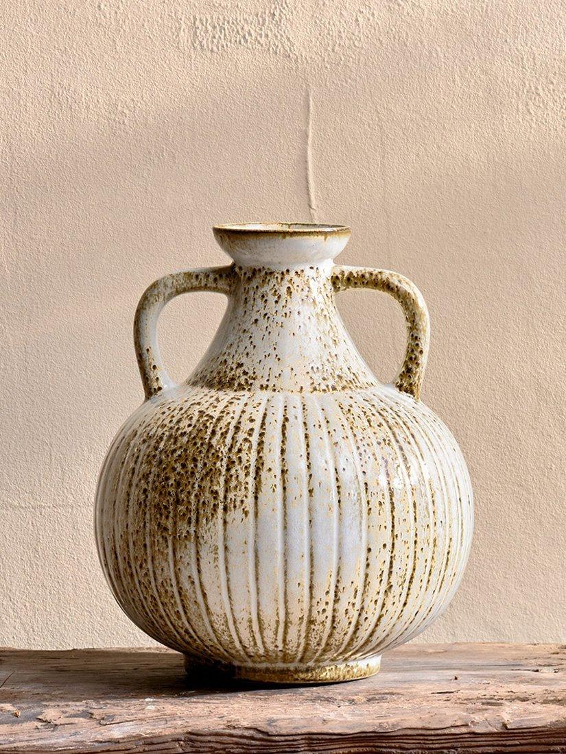 Nkuku Anjuna small decorative ceramic jug in white (British brand)