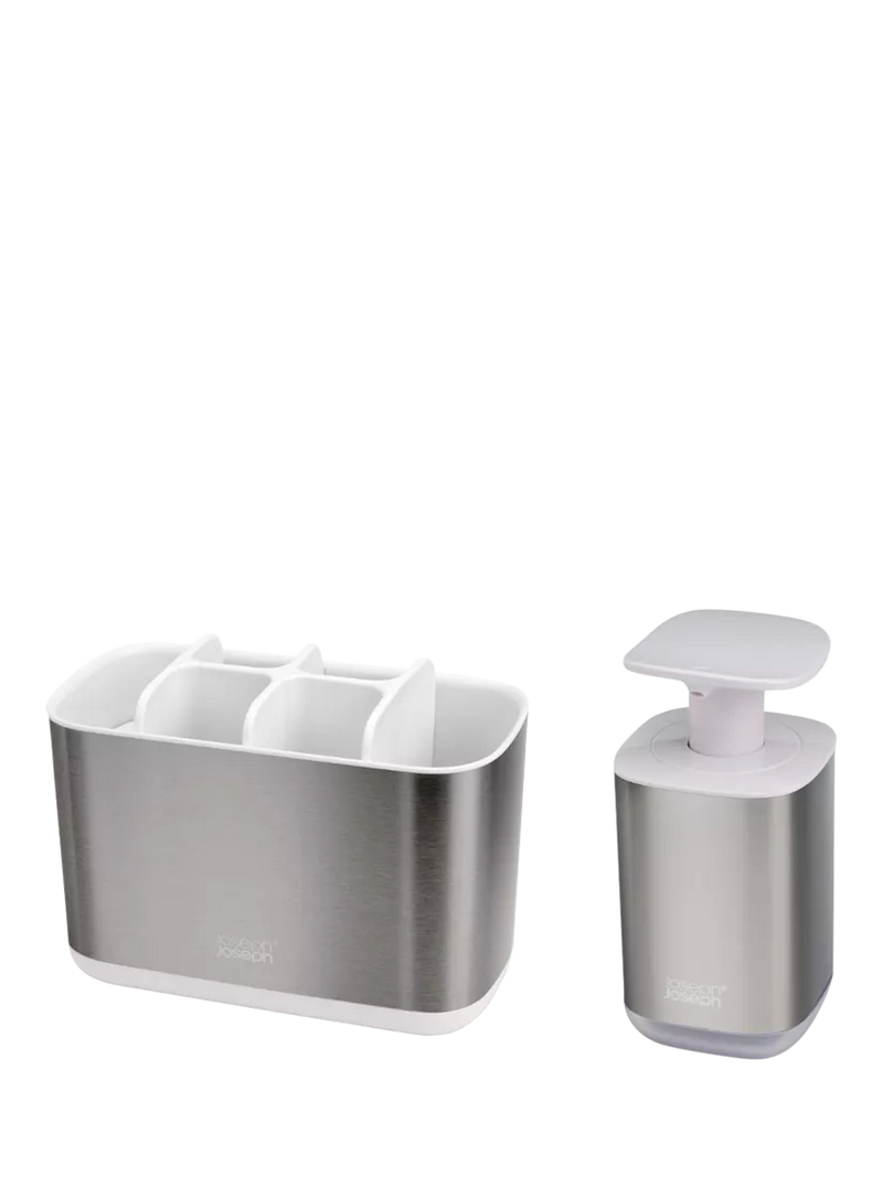 Joseph Joseph white bathroom sink set, imported from the UK