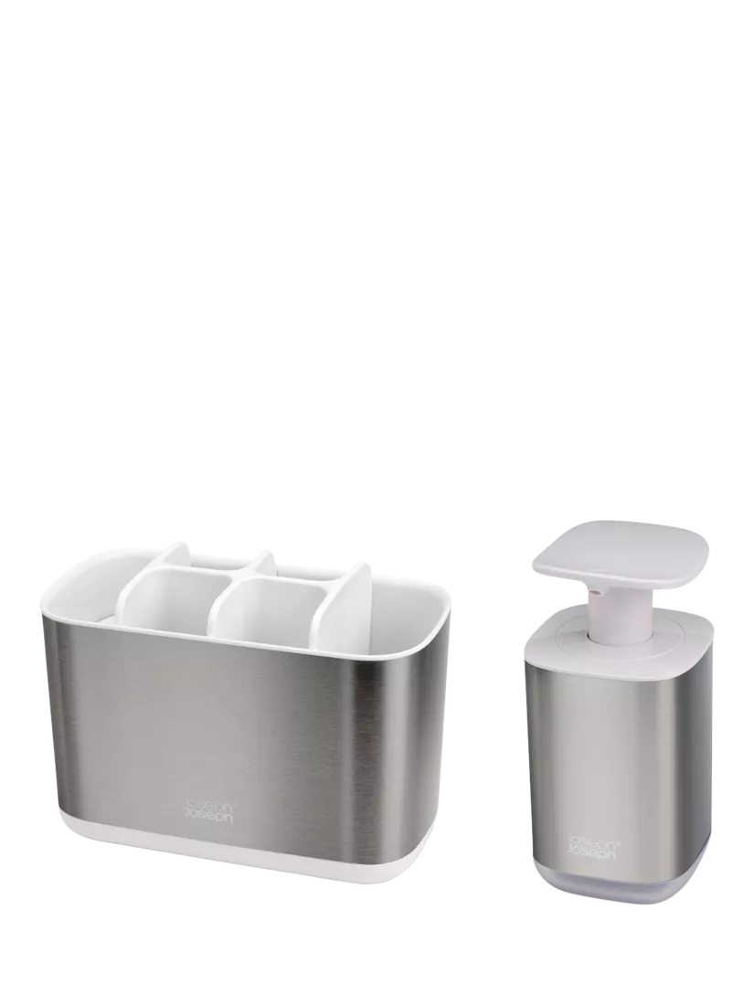 Joseph Joseph white bathroom sink set, imported from the UK