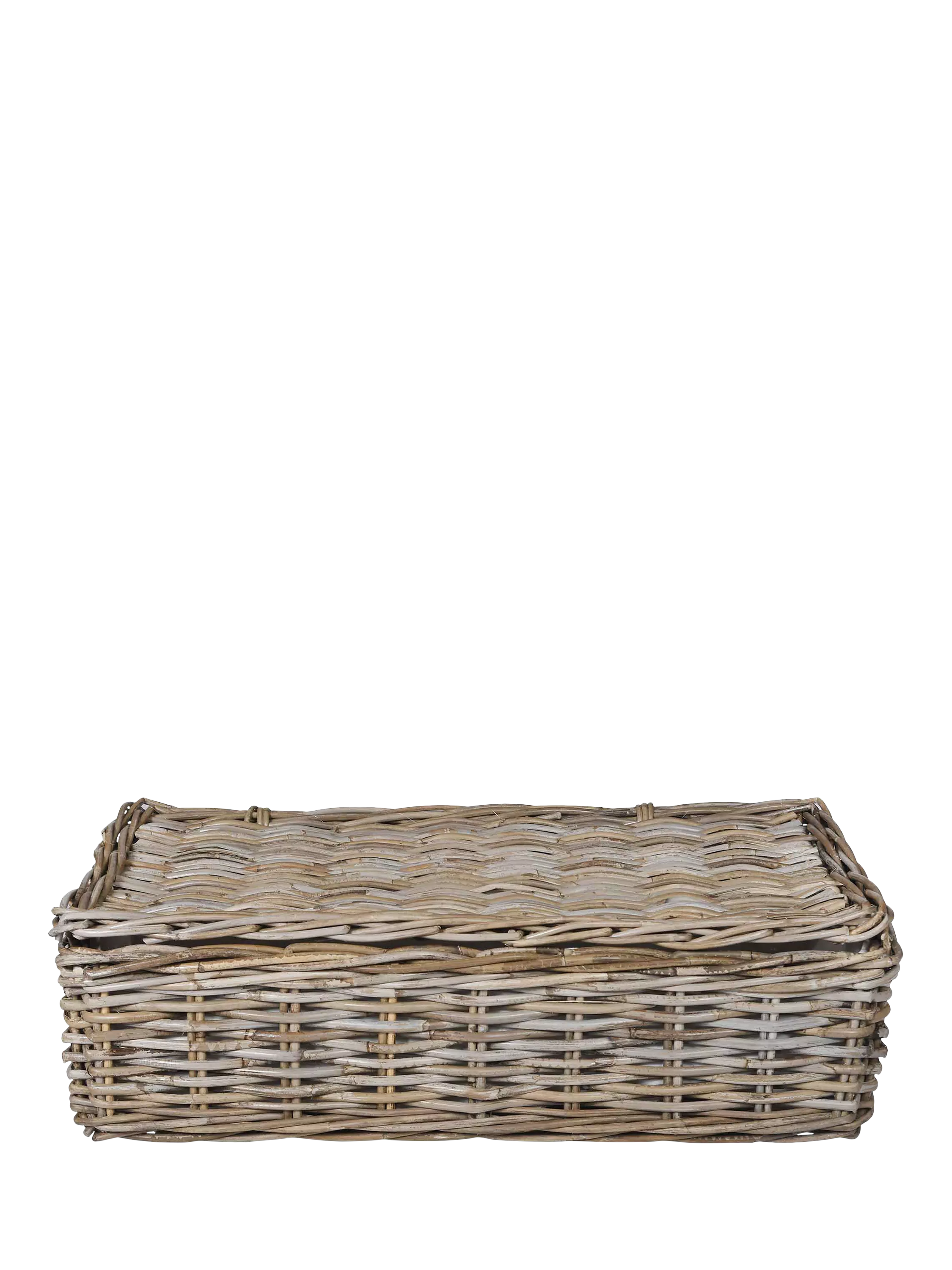 Garden Trading Bembridge natural rattan lidded basket - British product