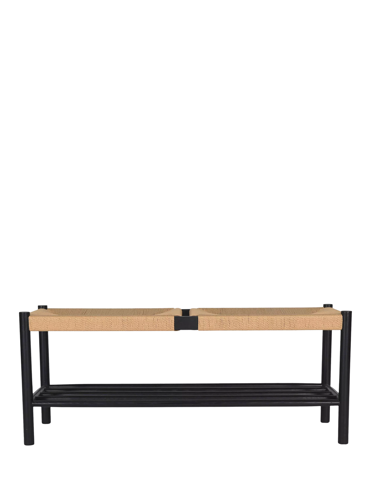 Garden Trading Longworth hallway bench oak wood twisted papercord (British brand)