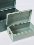 John Lewis metal storage trunk set Pacific Rosemary colours - British product