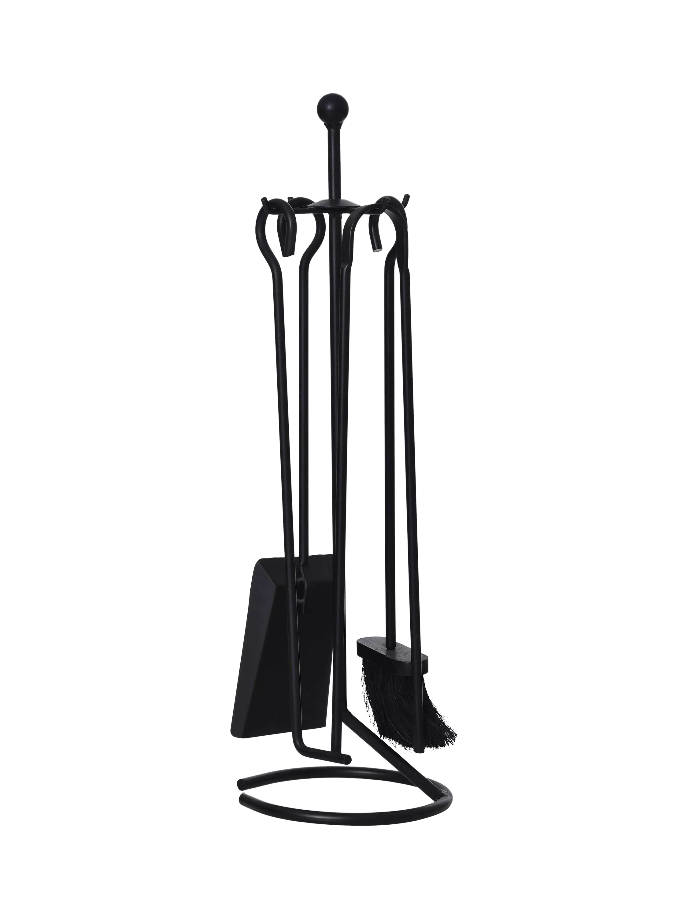 Garden Trading 4 piece fireplace tool set in black, UK version