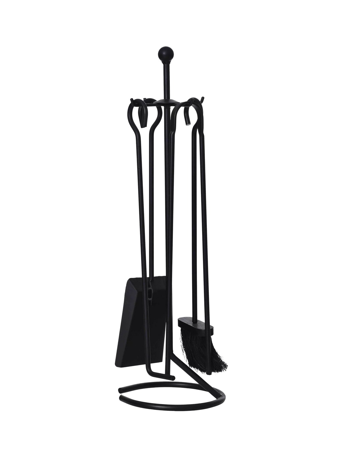 Garden Trading 4 piece fireplace tool set in black, UK version