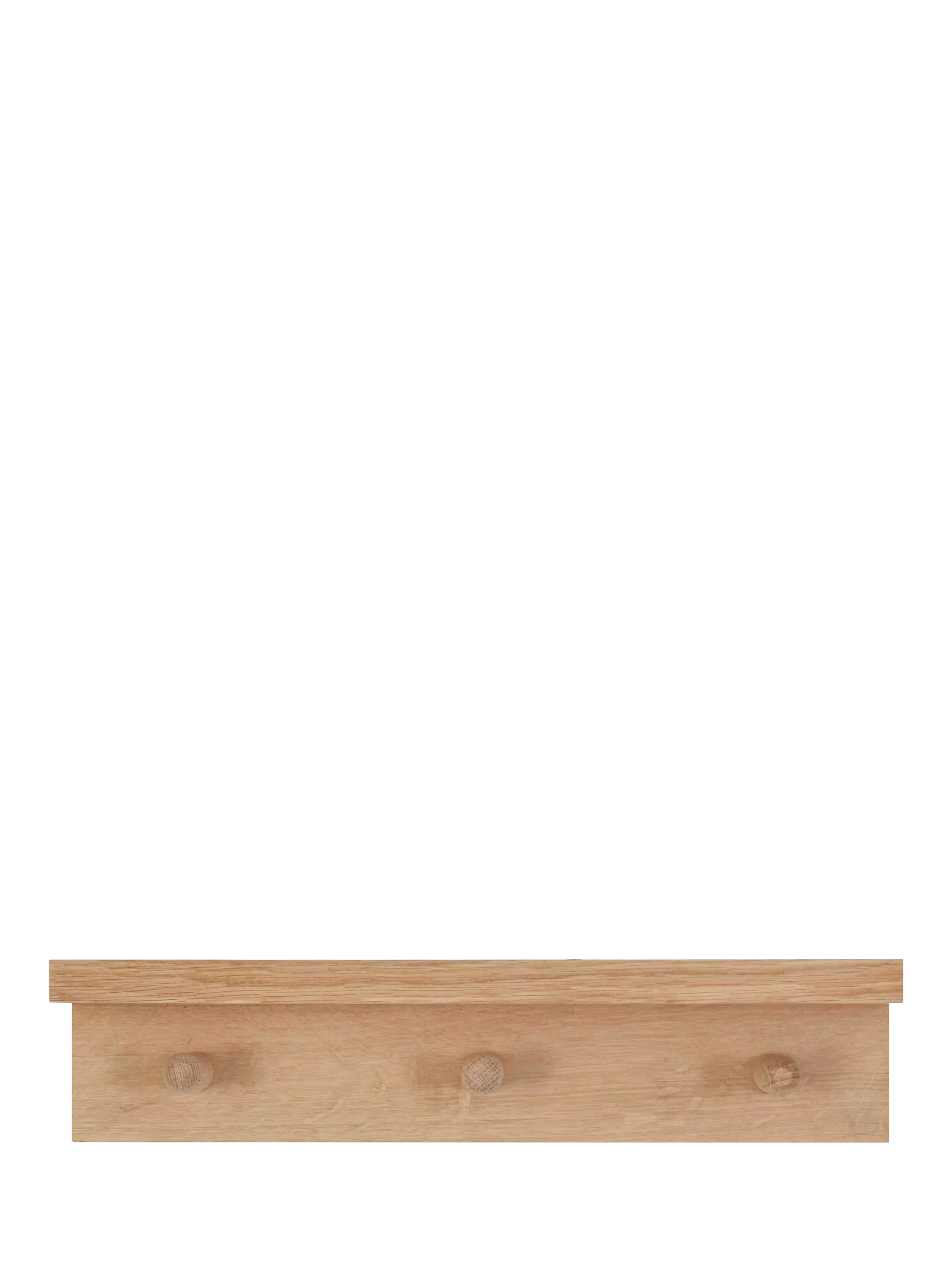 Garden Trading oak wood shelf with 3 pegs 40cm (British brand)