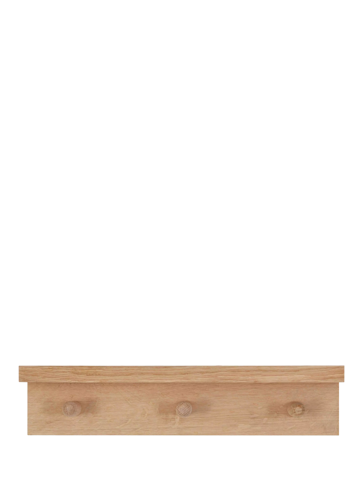 Garden Trading oak wood shelf with 3 pegs 40cm (British brand)