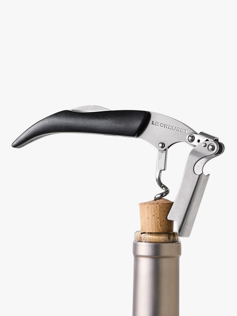 Le Creuset waiter's friend corkscrew shiny black (British brand)