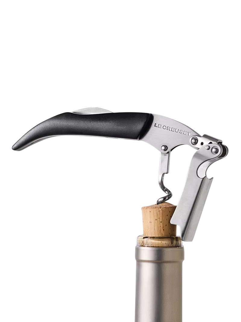 Le Creuset waiter's friend corkscrew shiny black (British brand)
