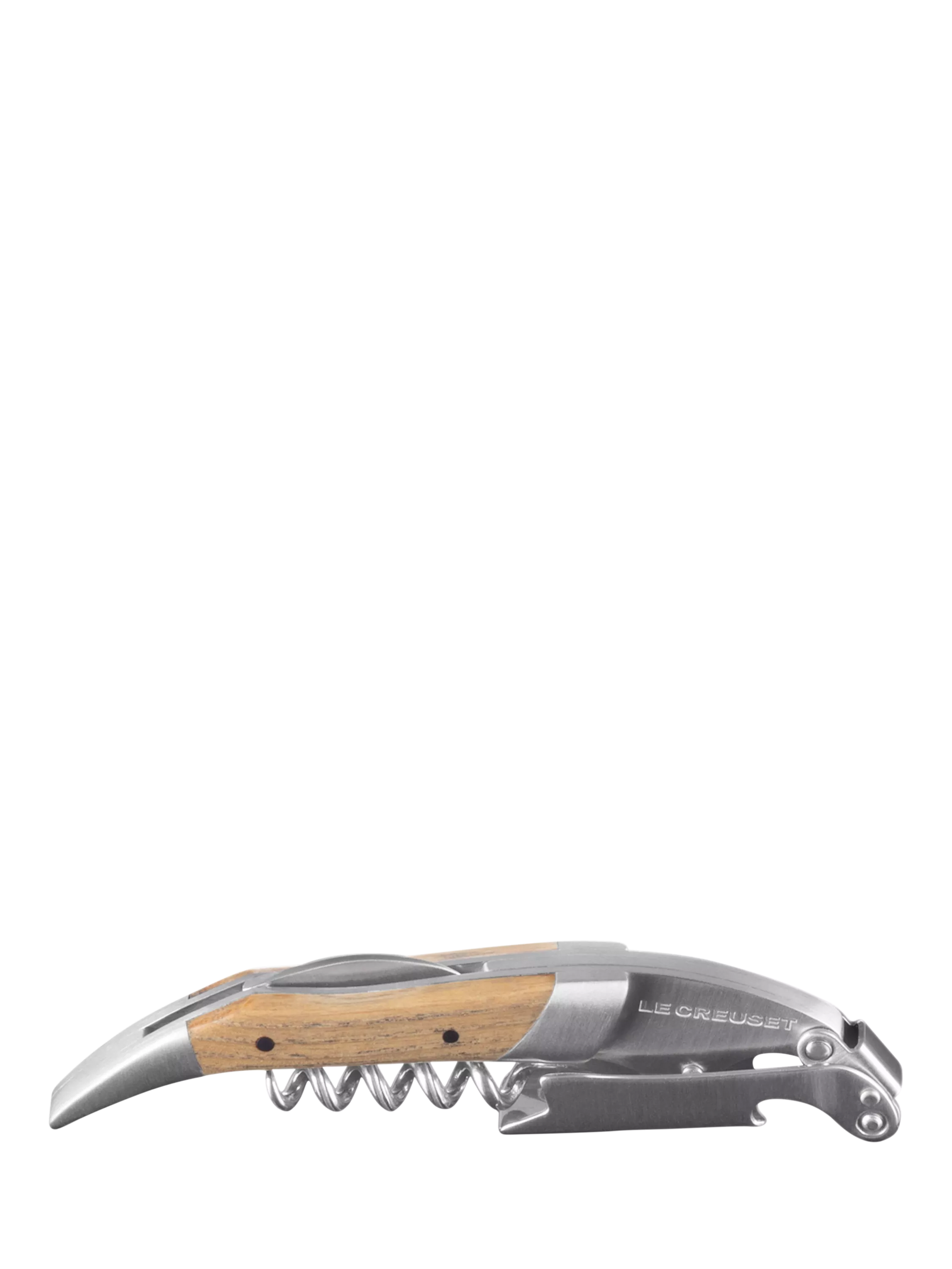 Le Creuset waiter's friend corkscrew oak wood handle, imported from the UK