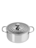 Le Creuset 3-Ply Stainless Steel Pan and Lid Set, 4 Piece, UK version