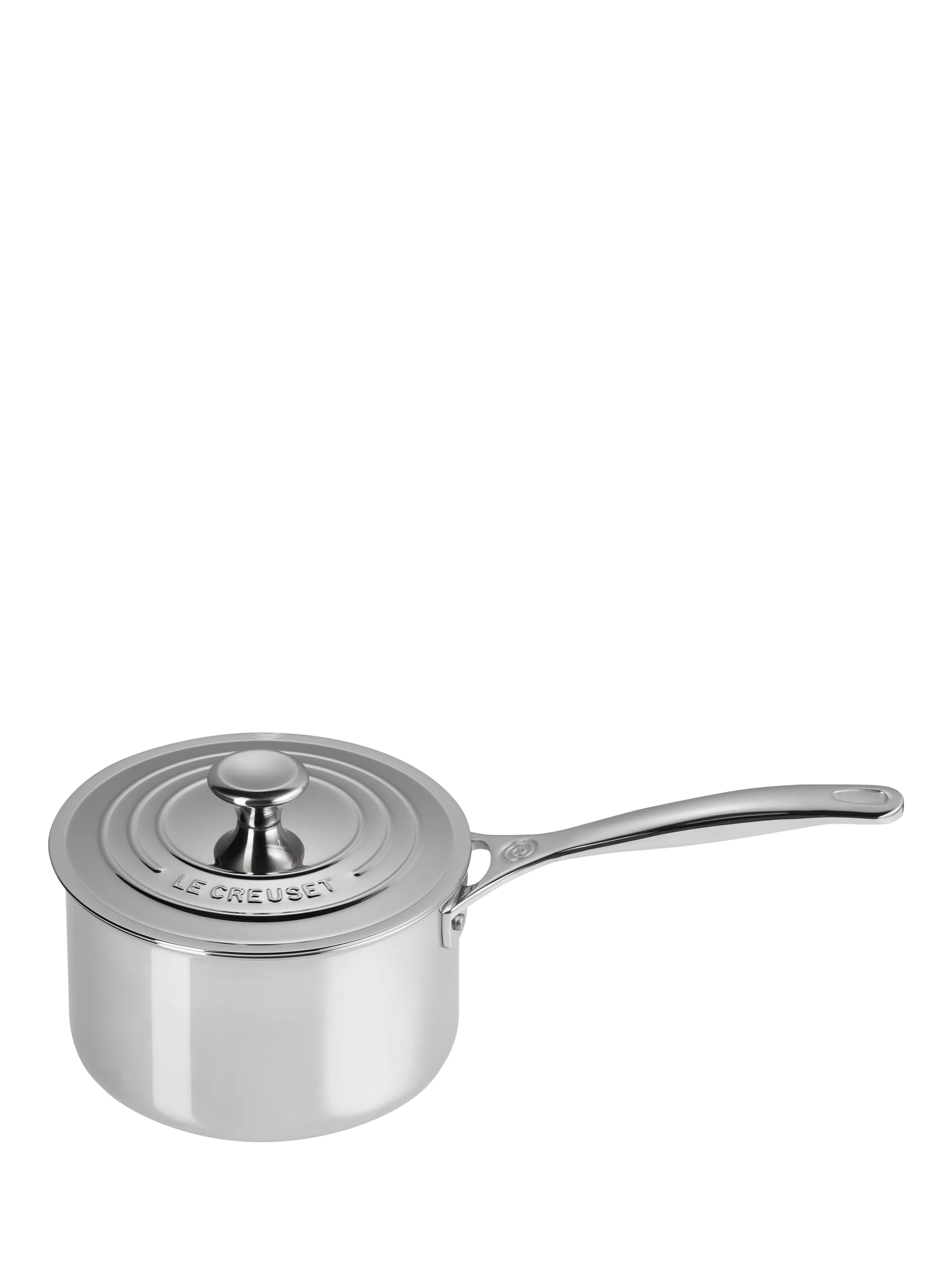 Le Creuset 3-Ply Stainless Steel Pan and Lid Set, 4 Piece, UK version