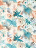 Harlequin Flores abstract watercolour flowerhead wallpaper, UK version