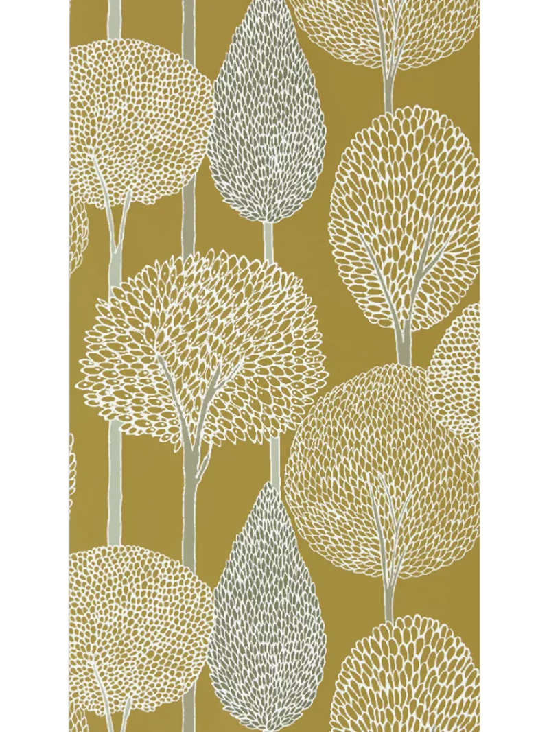 Harlequin Silhouette Wallpaper, Ochre/Taupe HRTW113140