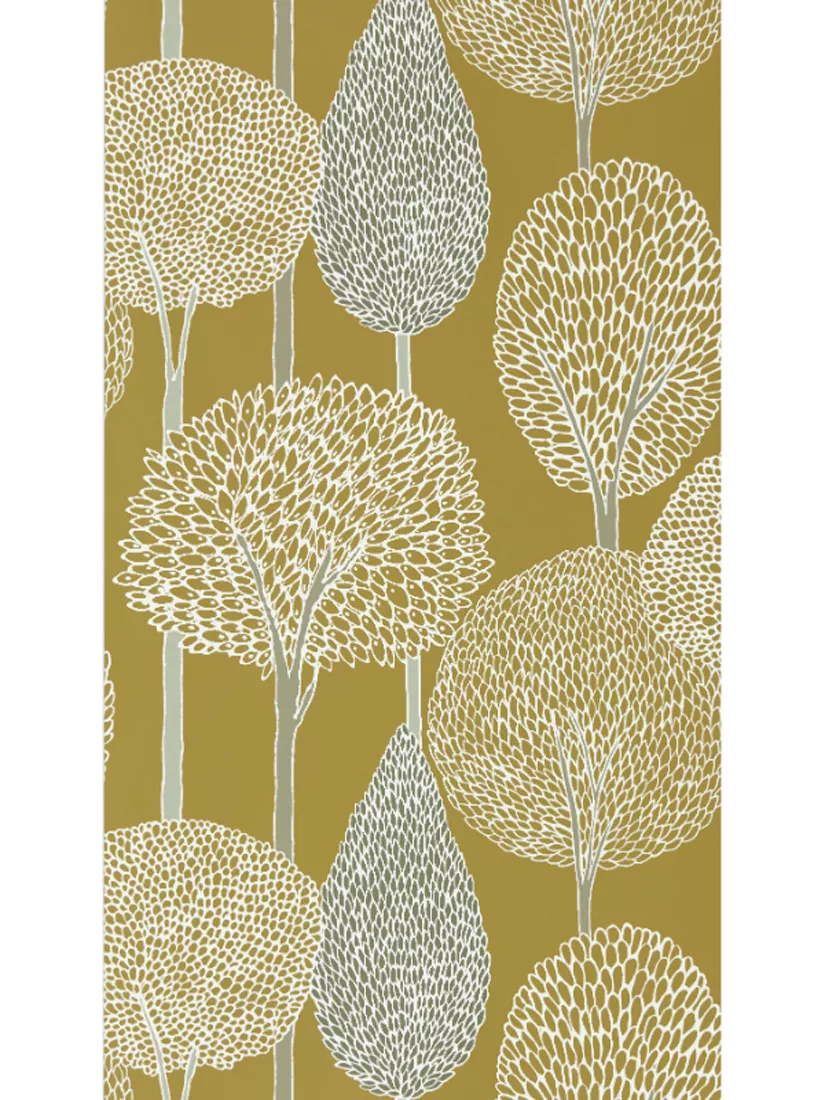 Harlequin Silhouette Wallpaper, Ochre/Taupe HRTW113140