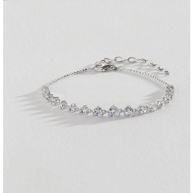Revere sterling silver cubic zirconia bracelet, UK version
