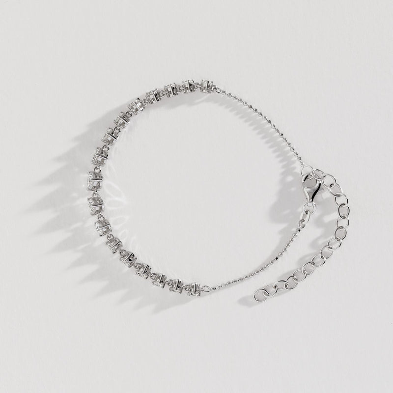 Revere sterling silver cubic zirconia bracelet, UK version