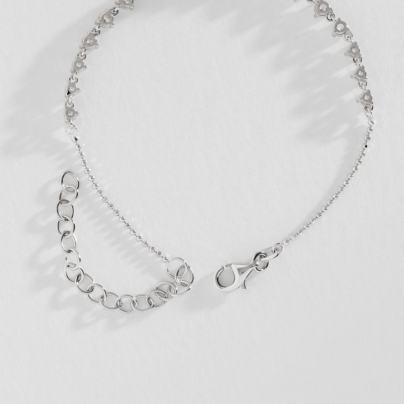 Revere sterling silver cubic zirconia bracelet, UK version