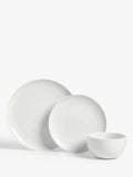 John Lewis dinnerware set 12 piece white, imported from the UK
