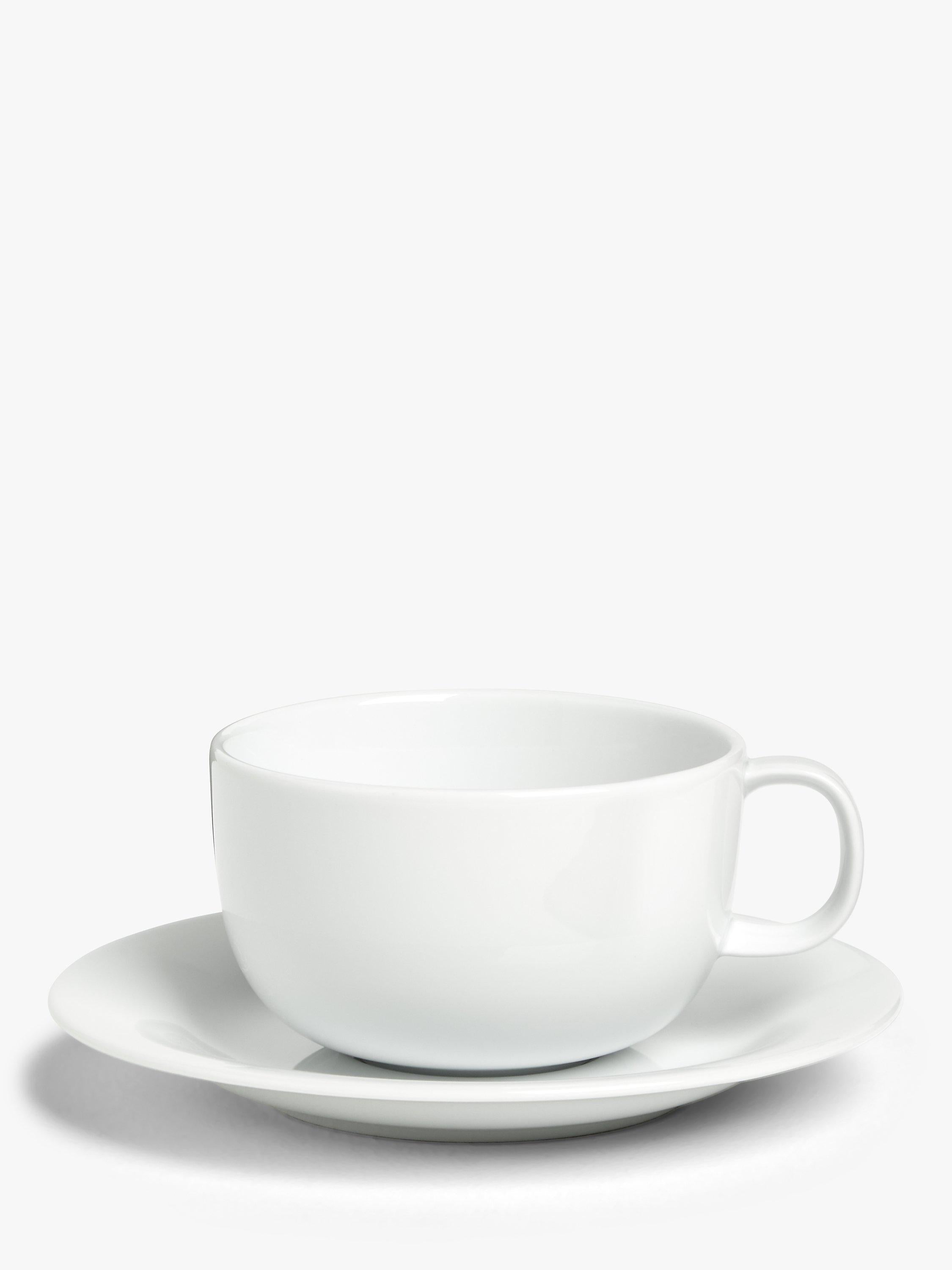 John Lewis Dine porcelain cappuccino cups white 350ml set, UK version