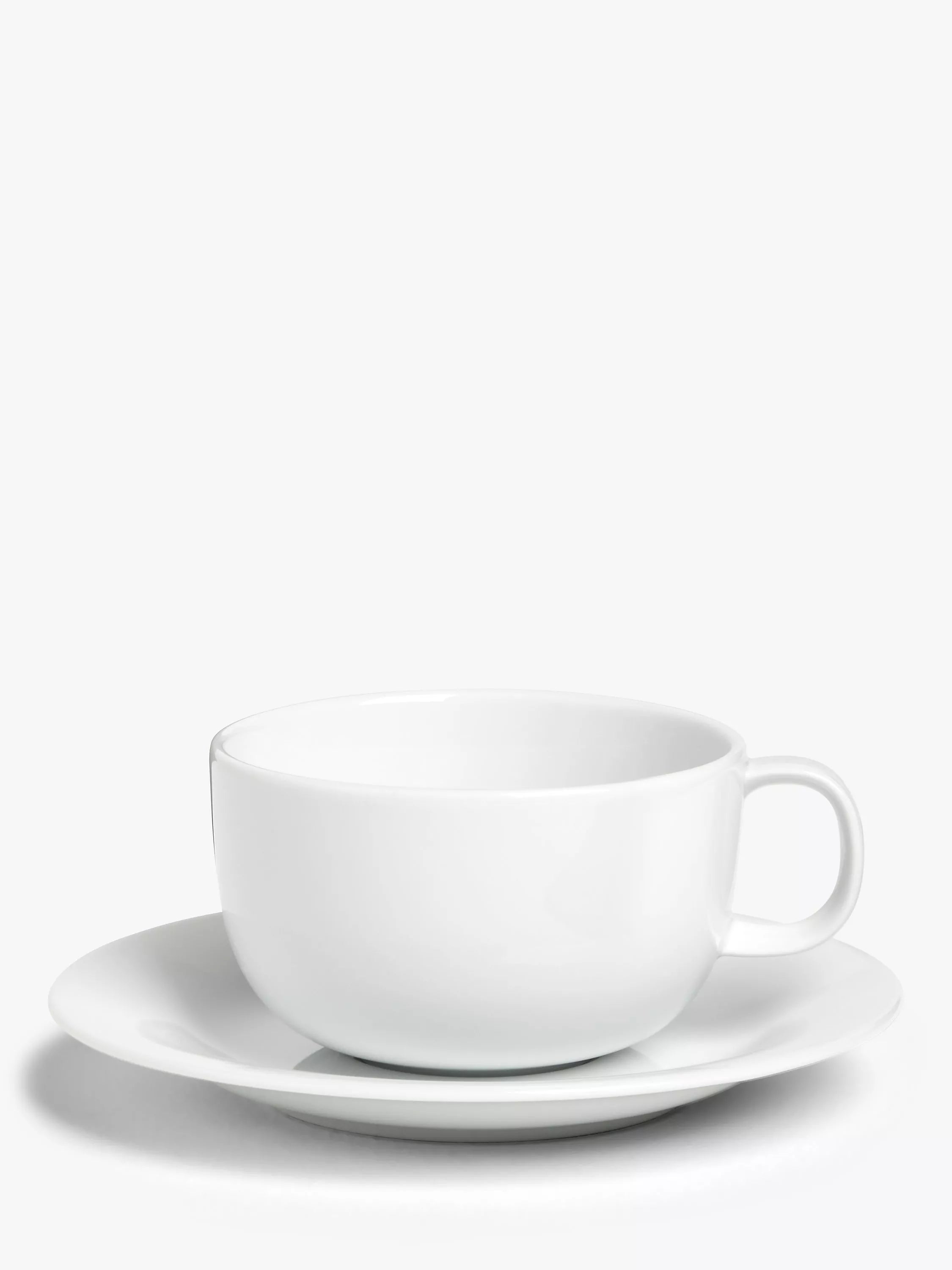 John Lewis Dine porcelain cappuccino cups white 350ml set, UK version