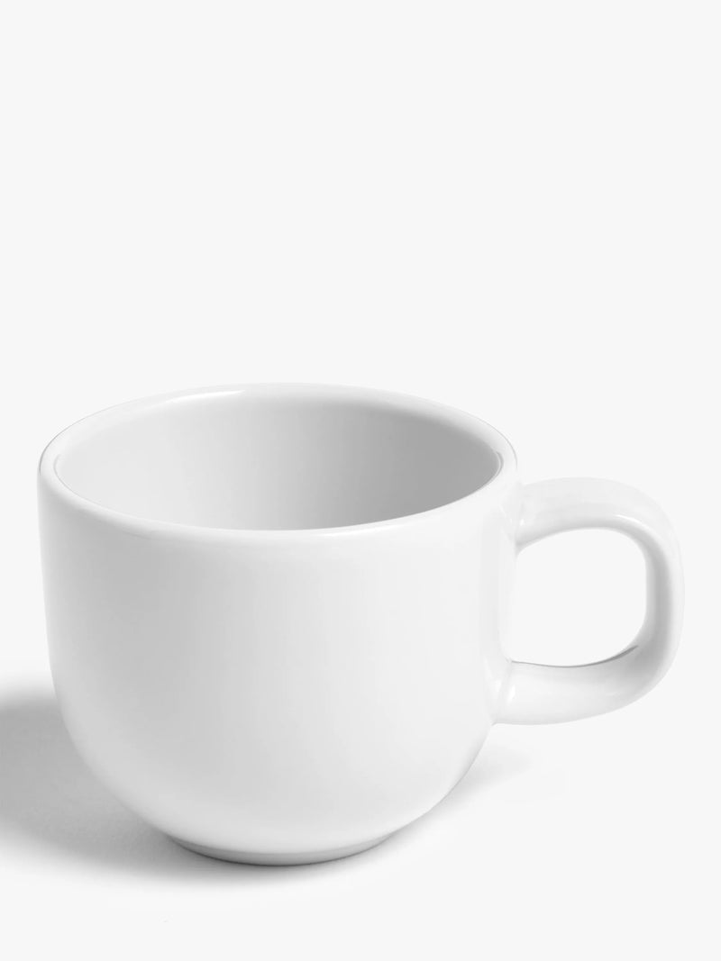 John Lewis porcelain espresso cup set of 2 80ml white, UK version