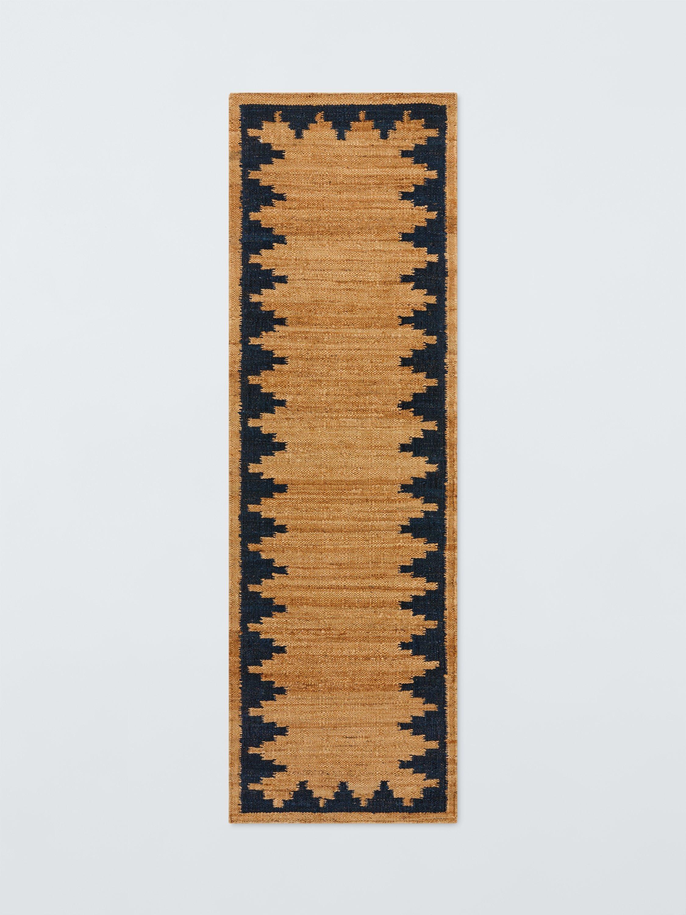 John Lewis stepped chevron hand woven jute rug 120x180cm, imported from the UK