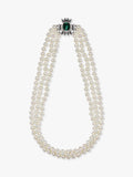 Eclectica pre-loved faux pearl crystal collar necklace, UK version