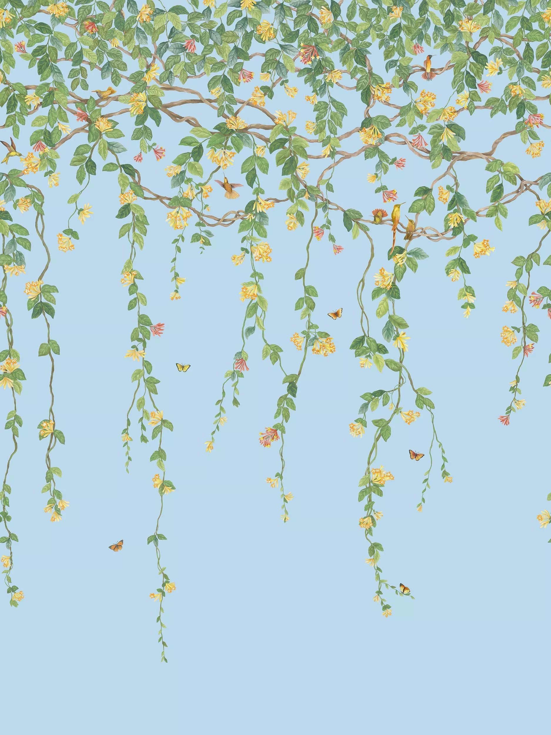 Cole & Son Kolibris Flora Tapetenpaneel 2,1 m
