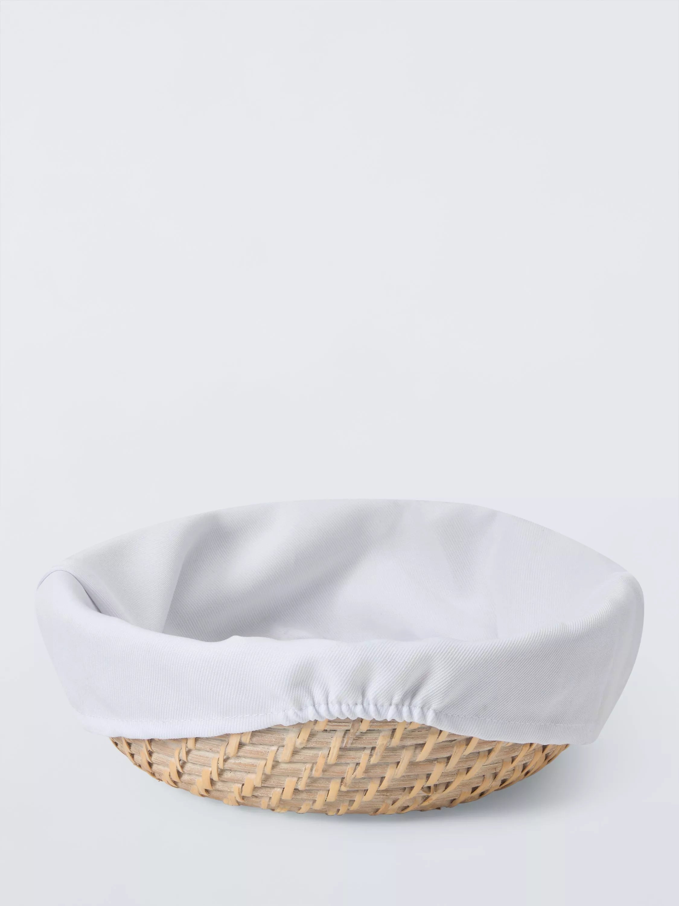 John Lewis rattan basket white 24cm, imported from the UK