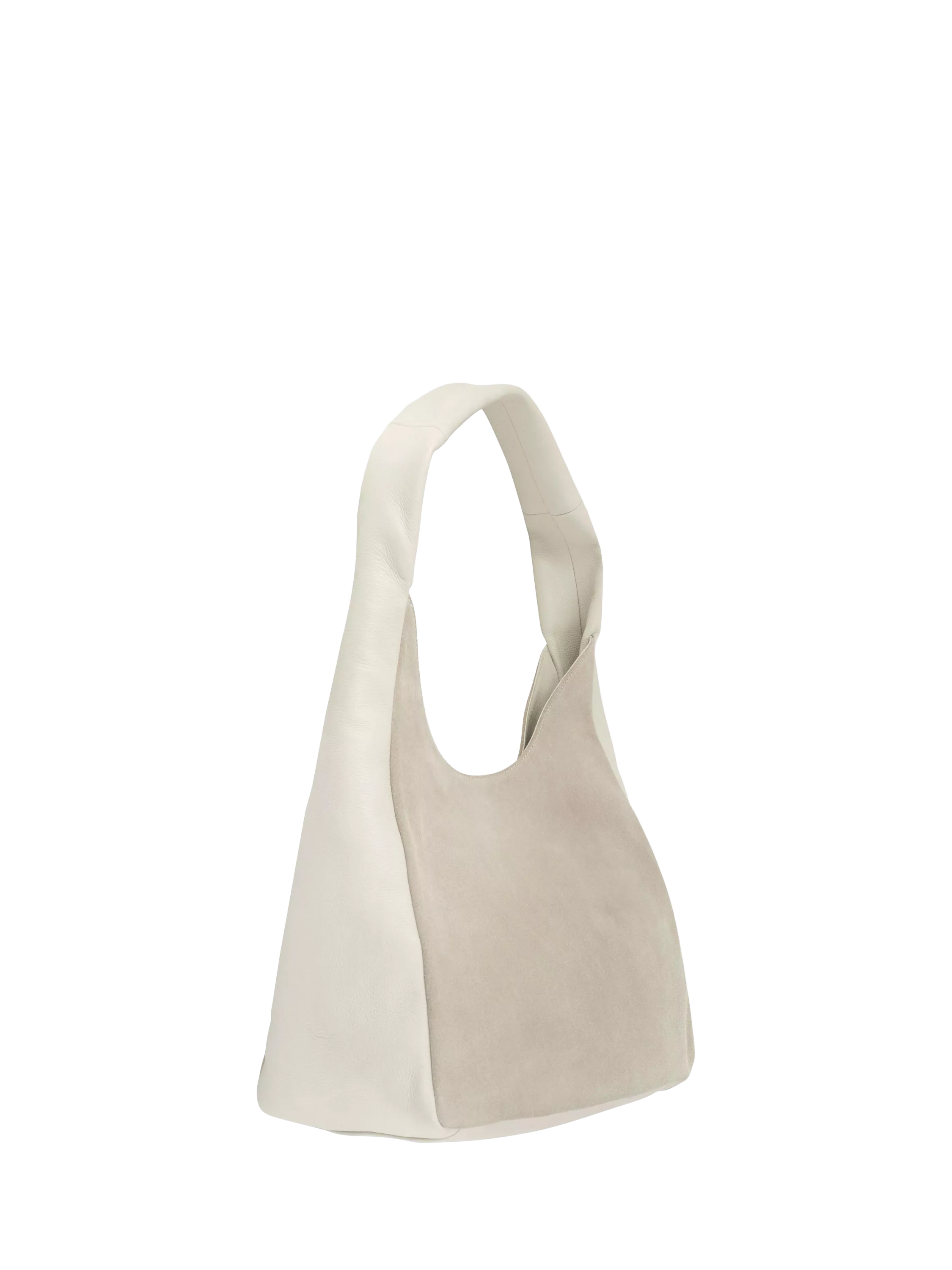 Apatchy London Henry suede and leather hobo bag - British product