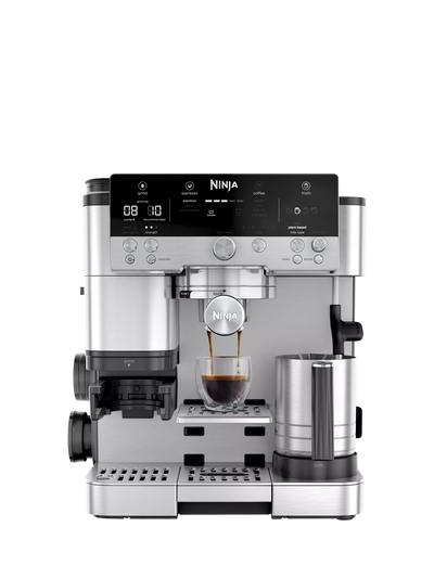 Edelstahl Vollautomaten-Kaffeemaschine 3-in-1 mit integriertem Mahlwerk