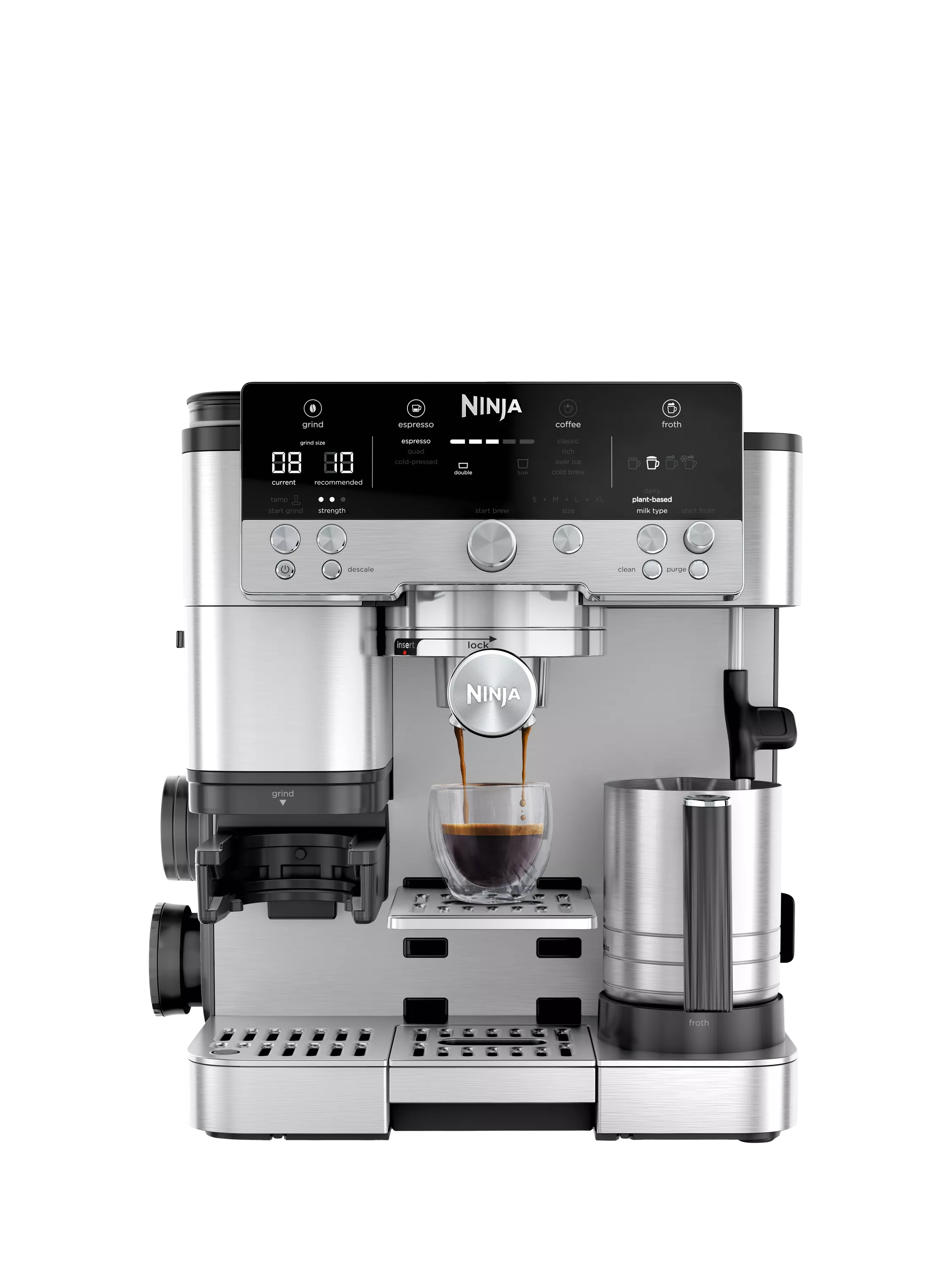 Ninja Luxe Cafe Premier Series Stainless Steel Coffee Machine, UK version