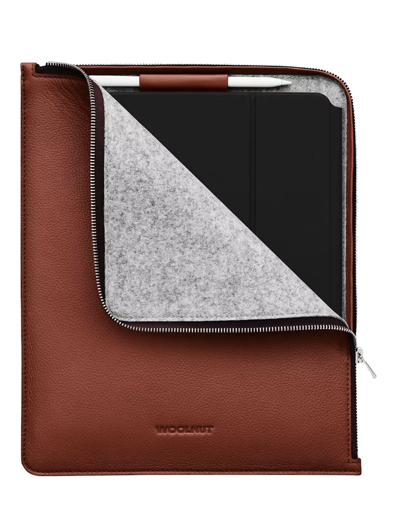WOOLNUT Leder-Folio für 13-Zoll iPad (britische Marke)
