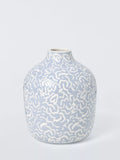John Lewis Archive Heart stoneware vase blue (British brand)