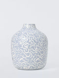 John Lewis Archive Heart stoneware vase blue (British brand)