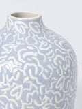 John Lewis Archive Heart stoneware vase blue (British brand)
