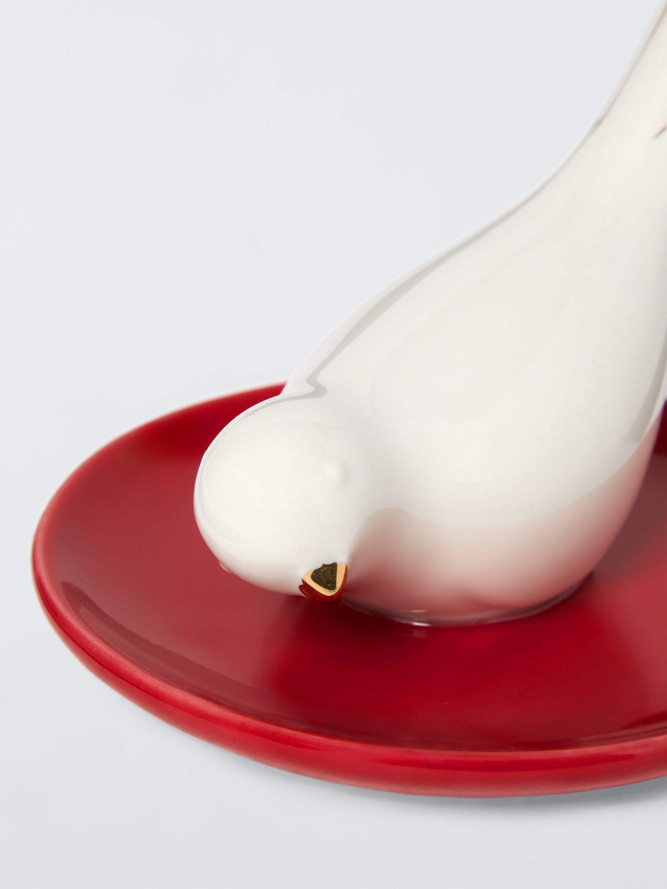 John Lewis bird ring holder red, UK version