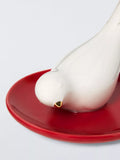 John Lewis bird ring holder red, UK version