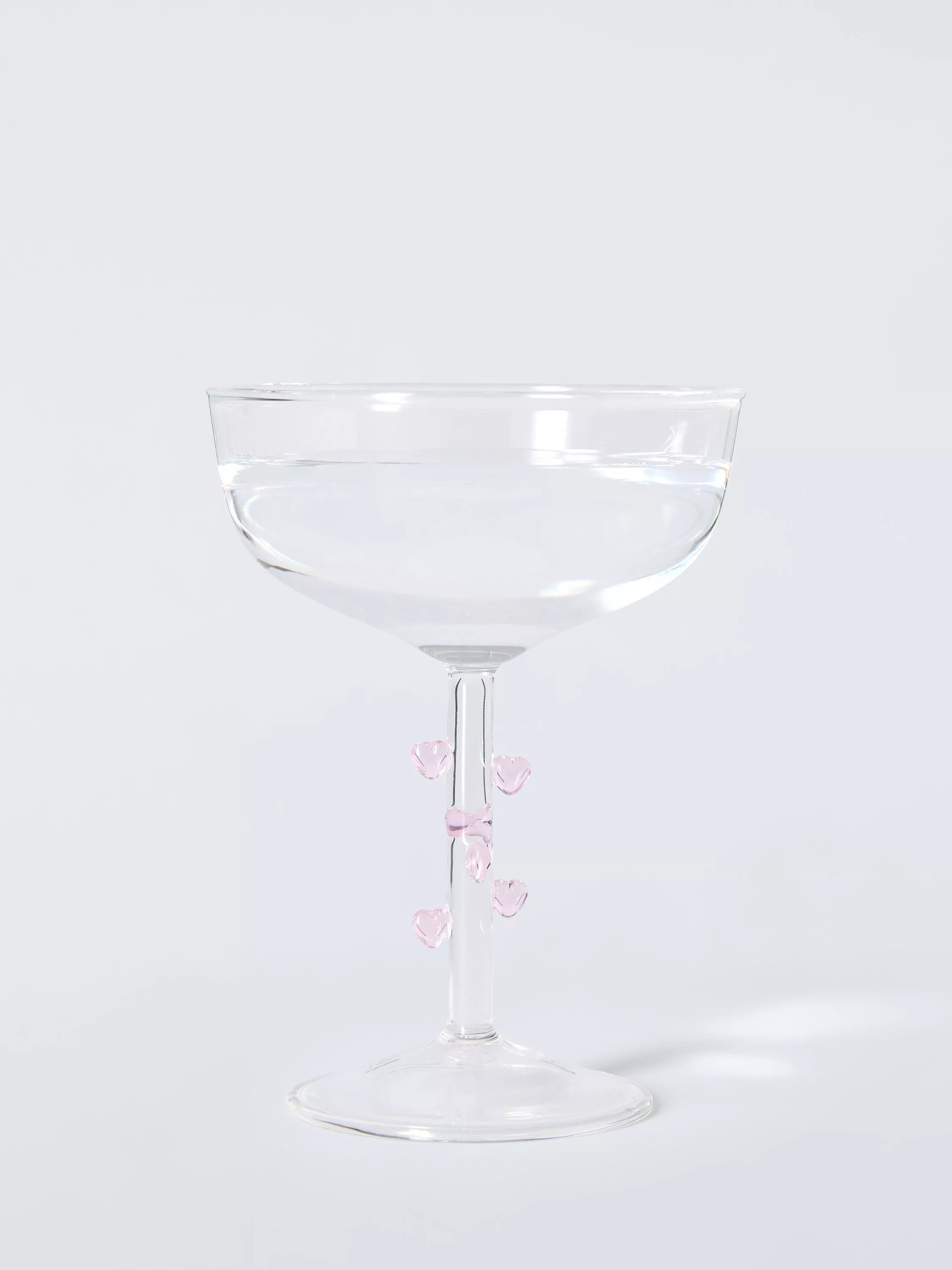 John Lewis champagne coupes set of 2 heart stem, UK version
