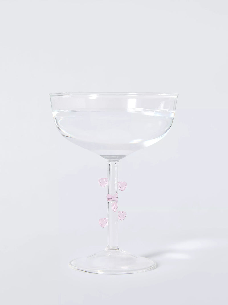 John Lewis champagne coupes set of 2 heart stem, UK version