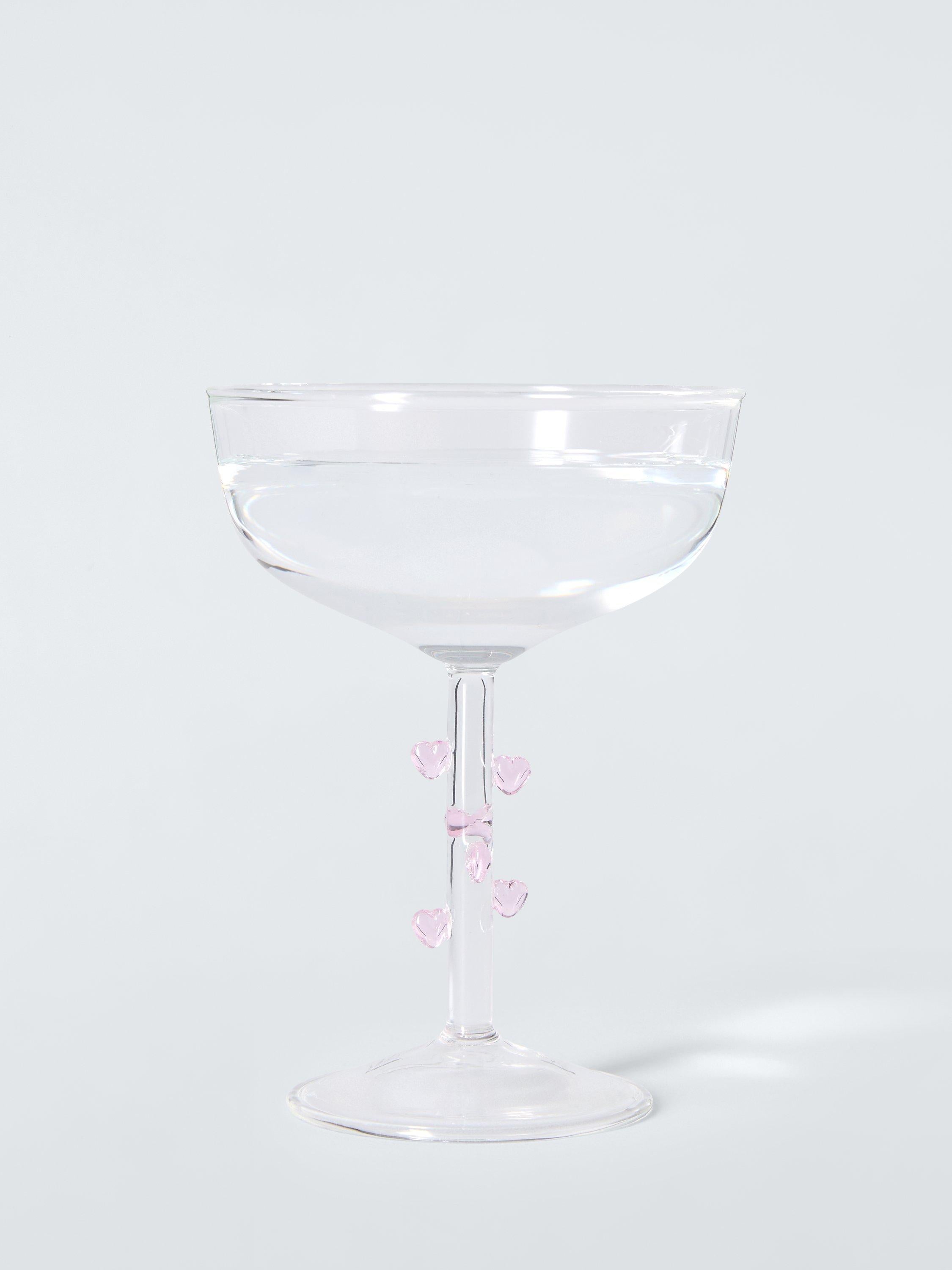 John Lewis champagne coupes set of 2 heart stem, UK version