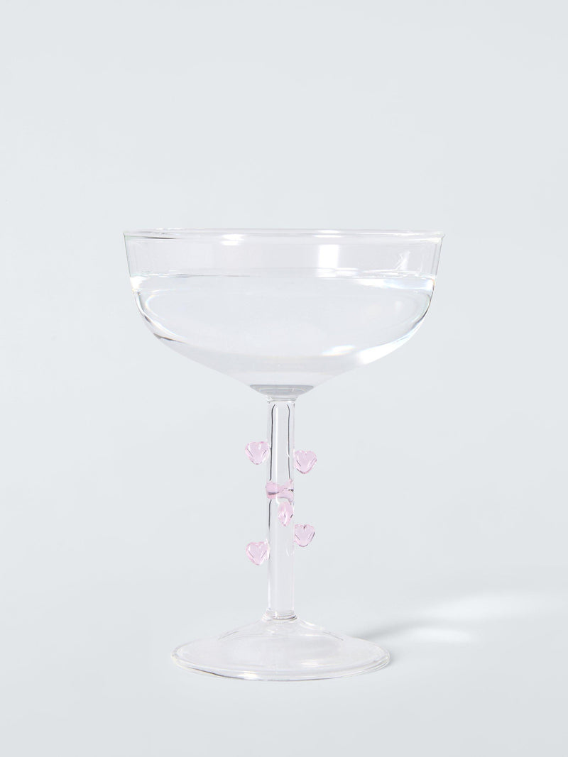 John Lewis champagne coupes set of 2 heart stem, UK version