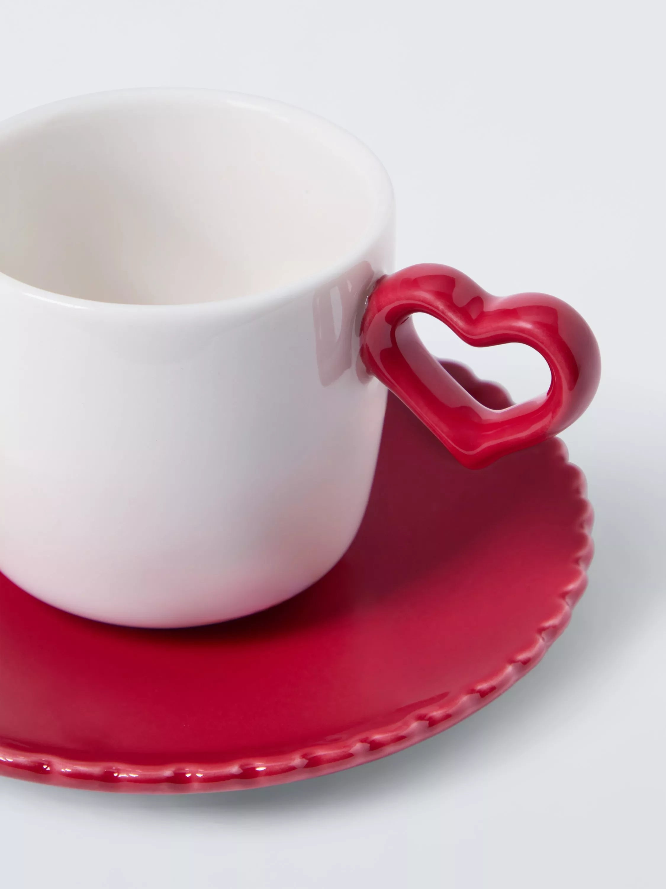 John Lewis heart espresso cup red 100ml (British brand)