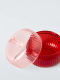 John Lewis glass jewellery dish red small, UK version