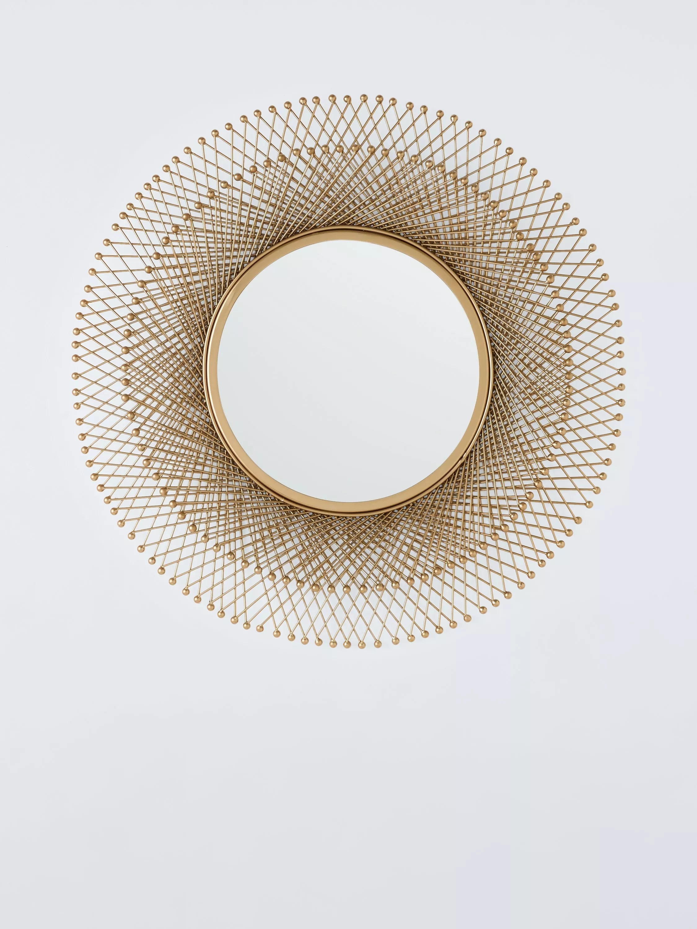 John Lewis round gold metal wall mirror 65cm - British product