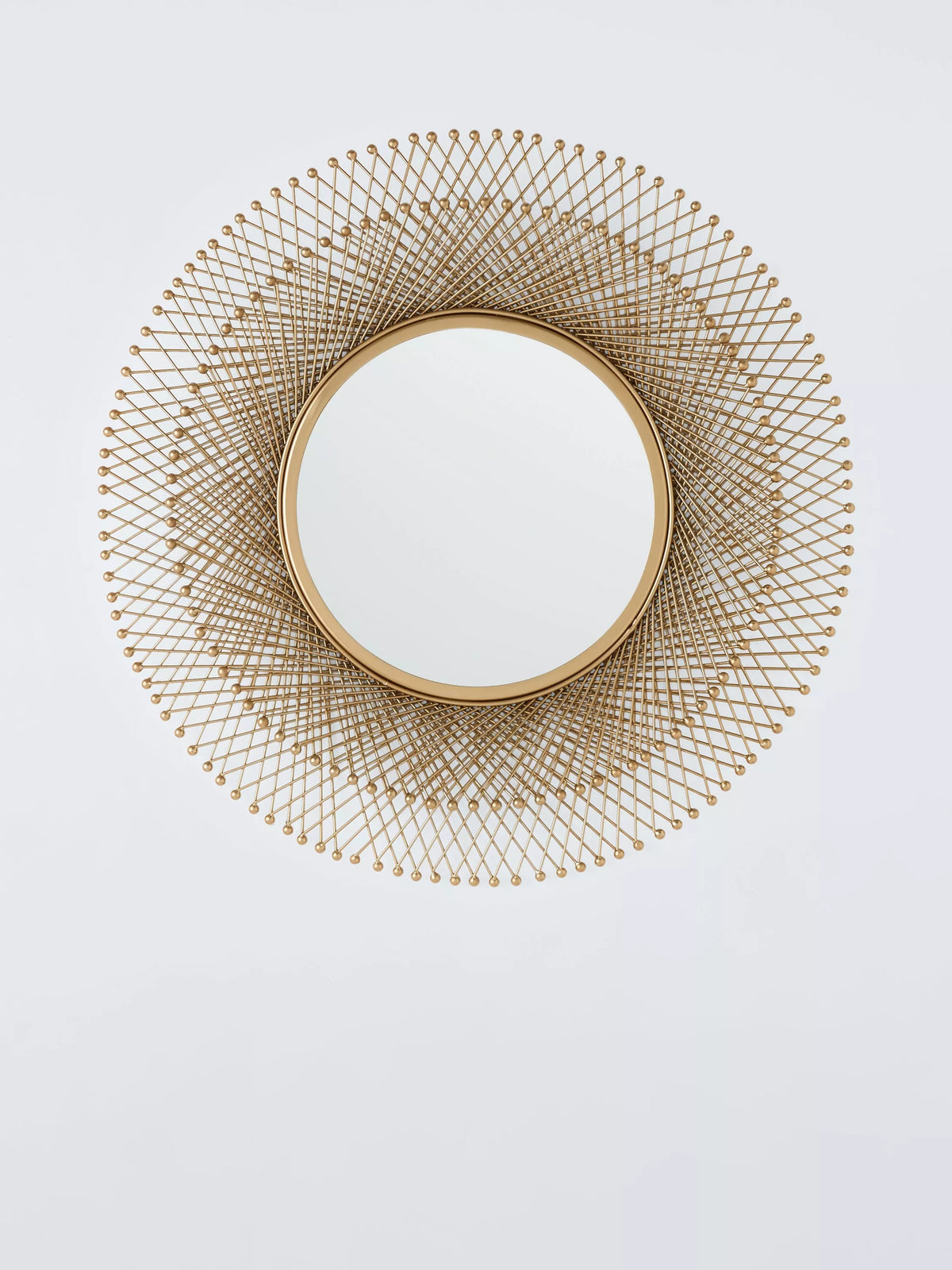John Lewis round gold metal wall mirror 65cm - British product