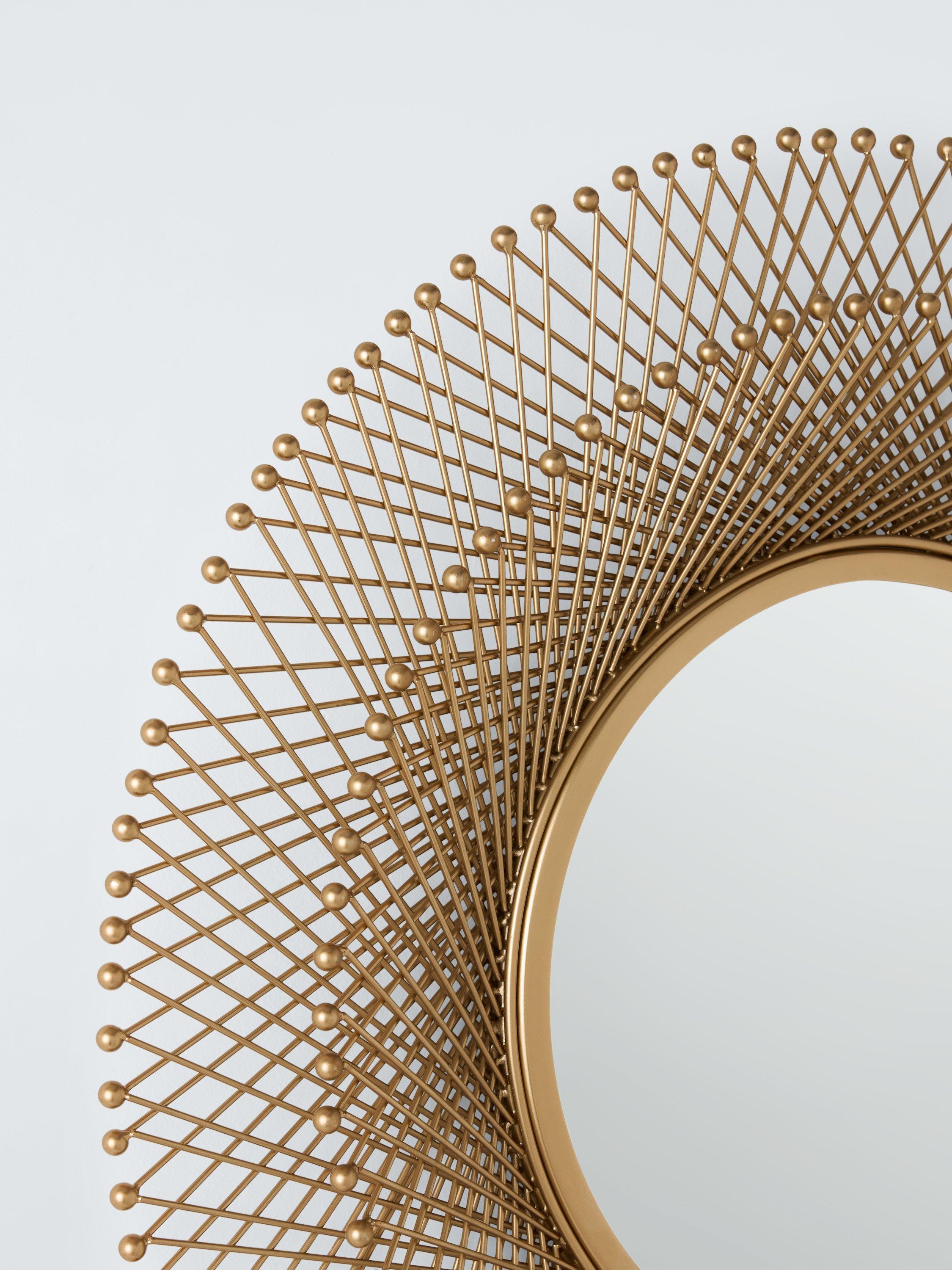 John Lewis round gold metal wall mirror 65cm - British product