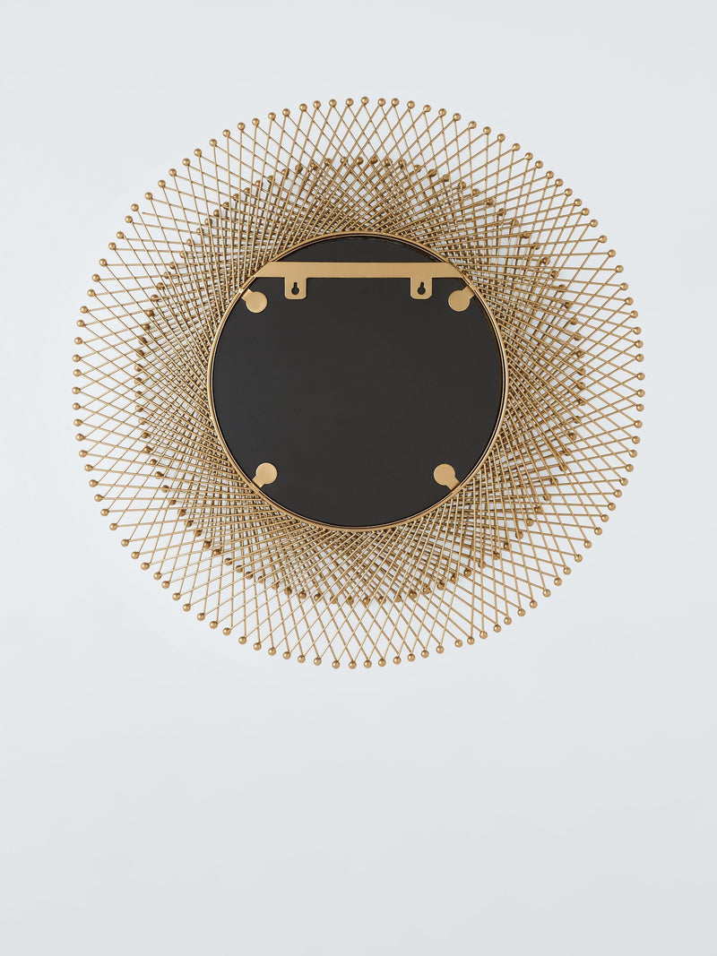 John Lewis round gold metal wall mirror 65cm - British product