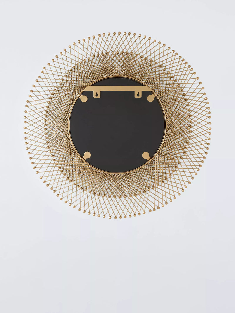 John Lewis round gold metal wall mirror 65cm - British product
